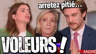 Marine Le Pen  Marine Tondelier NFP DÉTRUIT ce député RN [upl. by Chlori]