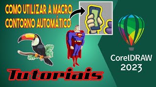 Como Usar a Macro de Contorno Automático no Corel Draw 2023 [upl. by Yanat]