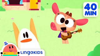 Head Shoulders Knees and Toes 🎶  More Fun Songs for Kids  Lingokids [upl. by Frodeen727]