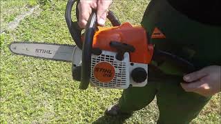 Motorsäge Stihl 018 2024 wenig benutzte Säge aus Sammlung by HR [upl. by Phenice]