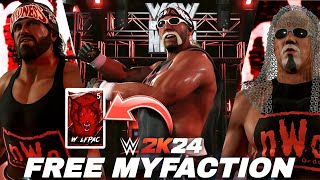 WWE 2K24  NEW NWO Wolfpac MyFaction Persona Cards Entrances FREE [upl. by Yelsek]