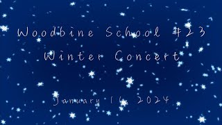 January 11 2024 Woodbine Avenue School 23 Winter Concert [upl. by Elbys]