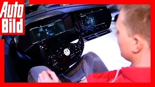 Ausblick VW Golf 8 Cockpit CES 2017  So kommt die neue VW CockpitGeneration [upl. by Cesaro332]