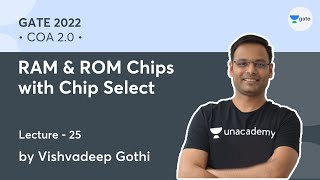 RAM amp ROM Chips with Chip Select  L 25  COA 20  GATE 2022  Vishvadeep Gothi [upl. by Epifano]