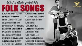 60s 70s Folk Music Greatest Hits  Folk Singers Of The 60s amp 70s  Jim Croce John Denver BDylan [upl. by Nonez]