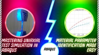 Simplified Uniaxial Test Simulation in ABAQUS Material Parameter Identification Made Easy [upl. by Sams]