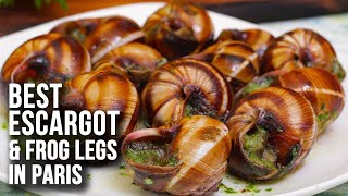 We Tried The Best Escargot Restaurant in Paris  Frog Legs [upl. by Adnolahs355]