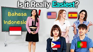 Learning Worlds Easiest Language in 20mins Bahasa Indonesian US Spain Philippines Portugal [upl. by Llerdnam]