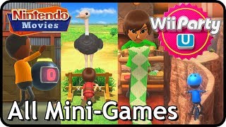 Wii Party U  All Mini Games 2 Players Master Difficulty [upl. by Lehar]