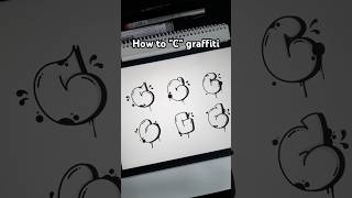 6 types easy draw letter C draw graffitialphabet tutorial throwup [upl. by Ruhtra]