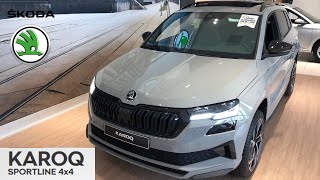 Skoda Karoq Sportline 2023 IN 4K skoda skodakaroq karoq sportline skoda2023 2023 supercarmo [upl. by Stalker]