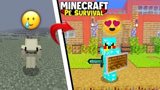 Making Full Diamond Armor In Minecraft PE 🔥Survival Series EP 2 In Hindi 121🤩 minecraftpe [upl. by Malone113]