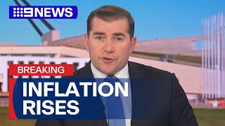 Inflation rises to 38 per cent  9 News Australia [upl. by Tiff]