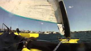 Rave Trimaran flying on water Florida Yacht Photography and Video Palm Beach [upl. by Dominus455]