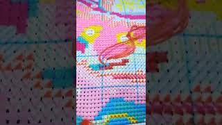 cross stitch 不規則的地方這樣走針！ 十字繡 十字繡教程 [upl. by Etselec]