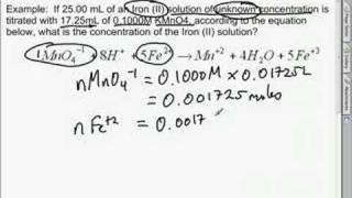 Redox titration unit method [upl. by Holihs]