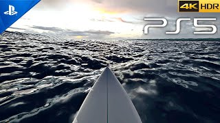 PS5 This NEW SURFING GAME IS INSANE  Virtual Surfing Gameplay  Ultra High Graphics 4K 60 FPS [upl. by Okimuk]