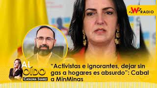 Al Oído  “Activistas e ignorantes dejar sin gas a hogares es absurdo” Cabal a MinMinas [upl. by Fruin]