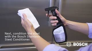 How to Clean Stainless Steel  Bosch Home Canada [upl. by Azrim]