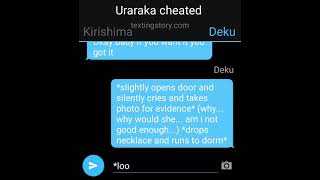 uraraka cheated part one depressed deku sorry its short and if it moves to fast [upl. by Layla]