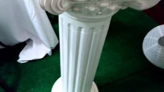 Large Standing Roman Greek Pillars Rubber Shatterproof Garden Wedding Venue Prop Solid [upl. by Buine]