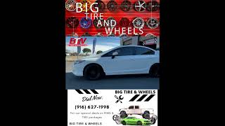 2012 Honda Civic At Big Tires And Wheels shorts short shortvideo tireshop carwheels [upl. by Lubow]