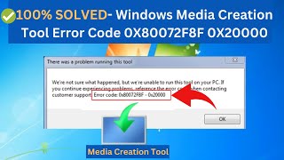 Quick Windows Media Creation Tool Error Code 0X80072F8F 0X20000 While Updating From Windows 7 to10 [upl. by Aldis]