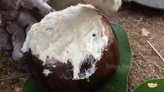 Chicken Recipe Borassus Flabellifer  Plam Fruit  thati munja  Village Foodie [upl. by Daggna]