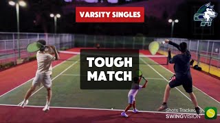 Tough Match Tennis Varsity Singles Showdown [upl. by Fayola]