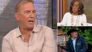 quotKevin Costner Shuts Down Gayle King Feud Rumorsquot [upl. by Legge323]