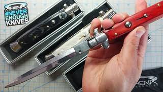 Massive 13quot Inch Italian Stiletto Switchblades [upl. by Ahcurb36]