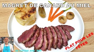 magret de canard laqué au miel et ses mini légumes Plat pour les fêtes [upl. by Sergent]