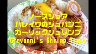 ノースショア・ハレイワのジョバンニ・ガーリックシュリンプ Giovannis Shrimp Truck [upl. by Tadashi]