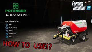 Pöttinger Impress 125F Pro Farming Simulator 22 [upl. by Lesiram]