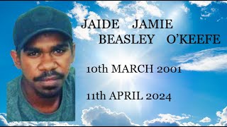 Funeral Service for Jaide Jamie Beasley OKeefe [upl. by Darraj]