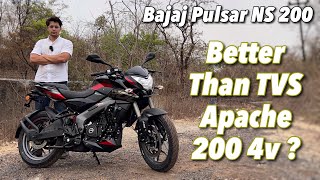 2023 Bajaj Pulsar NS 200 Review  Better Than TVS Apache 200 4v [upl. by Imled]