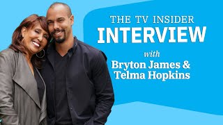 Its a FAMILY MATTERS reunion on YampR with Telma Hopkins and Bryton James  TV Insider [upl. by Semaj]