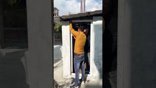 Work with No Risk  UPVC Door Installation techmeengineer [upl. by Ahsiram]