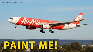 AirAsia X 9MXXR arriving at Perth Airport on RW03 [upl. by Valentijn]