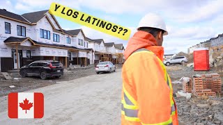 ASI LA CONSTRUCCION EN CANADÁ DESPUES DE PONER VISA PARA MEXICANOS NECESITAMOS MUCHA GENTE [upl. by Klinges]