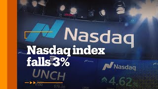 Nasdaq drops 3 biggest fall in two months [upl. by Francis]