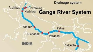 The Ganga River system Physical Geography of India [upl. by Aisatan]