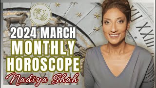 ♓︎ Pisces March 2024 Astrology Horoscope by Nadiya Shah [upl. by Fenelia686]