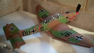 Guillows JU 87 Stuka Balsa wood model [upl. by Innor]