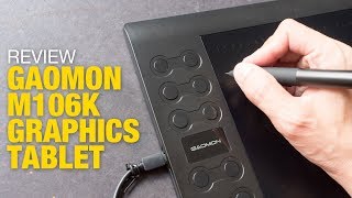 Review Gaomon M106K Graphics Tablet [upl. by Arhat620]