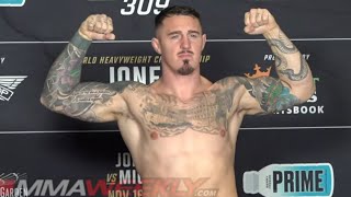 UFC 309 Official WeighIns Tom Aspinall as Alternate [upl. by Annabel]