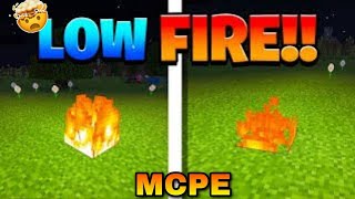 LOW FIRE 🔥 TEXTURE PACK IN MINECRAFT PE 😱✅minecraft mcpelowfiretexture [upl. by Melessa869]