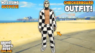 GTA 5 ONLINE HOW TO GET A FULL CHECKERBOARD OUTFIT WITHOUT THE TRANSFER GLITCH 152 ALL CONSOLES [upl. by Hctud]