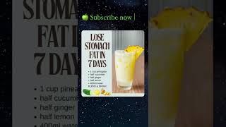 Lose Stomach Fat Fast 7Day Pineapple Drink Recipe for Flat Belly shorts [upl. by Eiramlatsyrc947]