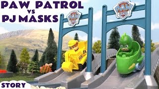 Paw Patrol Toys Car Racing Challenge Story [upl. by Aita]